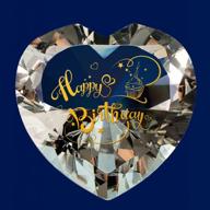 erwei сердце алмазный кристалл с днем рождения пресс-папье подарок на день рождения для женщин мама сестра тетя друг жена ее кристалл алмазный декор логотип