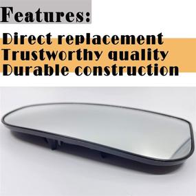 img 1 attached to 🪞 68067731AA Ram Driver Side Lower Mirror Glass | Compatible with 2009-2020 Dodge Ram | Towing Mirror Replacement