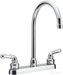 img 4 attached to 💧 Dura Faucet DF-PK330HC-CP Chrome RV J-Spout Kitchen Sink Faucet: Durability Meets Style