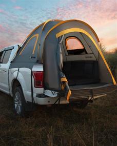 img 3 attached to Portable Pickup Truck Tent JoyTutus | Водонепроницаемая двойная палатка для 2 человек | Предпочтительно для кемпинга на автомобиле 5,5'-6' | Оранжевый