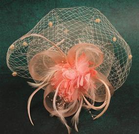 img 3 attached to Повязка на голову Cizoe Fascinator Wedding Flower