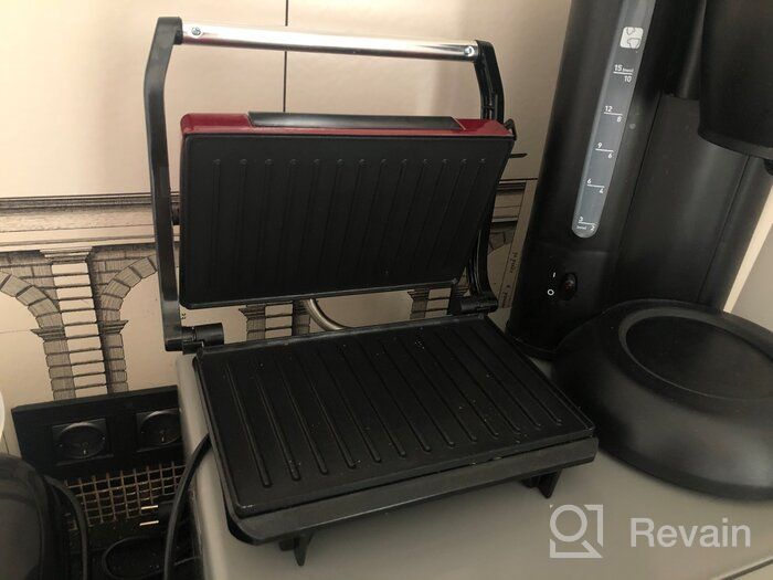 img 1 attached to Sandwich maker Kitfort KT-1609 Panini Maker, red review by Celina Kowalczyk ᠌