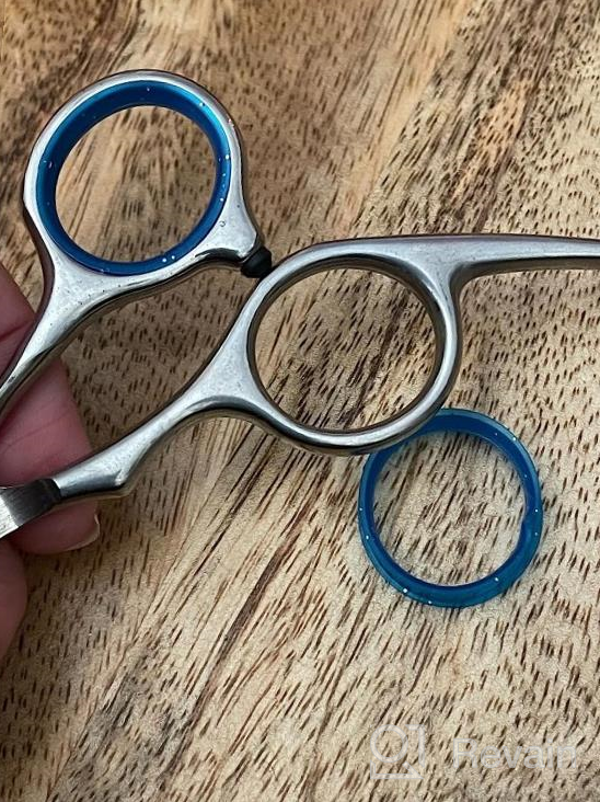 img 1 attached to Professional Pet Grooming Scissors Kit With Comb, Heavy-Duty Titanium Stainless Steel Blades, Straight And Curved Scissors, Thinning Shears For Dogs And Cats - Maxshop review by Christina Snyder