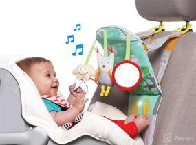 img 3 attached to Taf Toys Play & Kick Car Seat Toy: Baby's Entertaining Center for Calm Drives - Suitable for Cars with Adjustable Headrests and Metal Poles