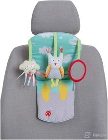 img 2 attached to Taf Toys Play & Kick Car Seat Toy: Baby's Entertaining Center for Calm Drives - Suitable for Cars with Adjustable Headrests and Metal Poles