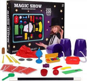 img 2 attached to Роскошный игровой набор Magic Show для детей - более 100 простых трюков, набор для игры в волшебство с палочкой и многое другое - простое в освоении руководство по эксплуатации - идеальная идея подарка для начинающих фокусников