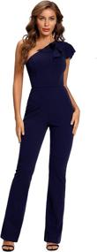 img 3 attached to 👗 SUGAR POISON Women's Sleeveless Shoulder Jumpsuit - Trendy Clothing in Jumpsuits, Rompers & Overalls