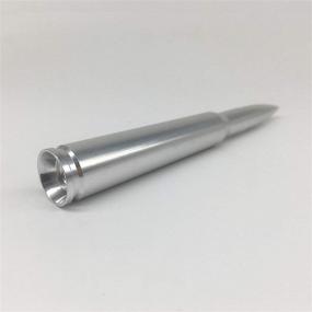 img 3 attached to 🚗 Enhance Your Chevy Silverado & GMC Sierra Trucks: 4.2" Bullet Style Stubby Antenna Mast (Silver) 2007-2019