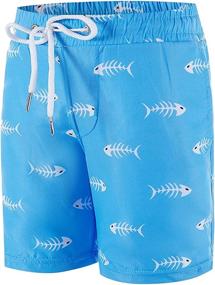 img 4 attached to Trunks Quick Beach Shorts Lining Boys' Clothing via Swim