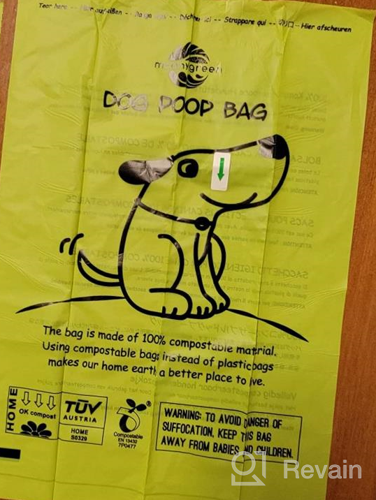 img 1 attached to 120 Count Compostable Dog Poop Bags By Moonygreen - Extra Thick, Leak Proof, Unscented, Vegetable-Based Pet Supplies, Eco-Friendly Doggie Poop Bags With Holder For Scooping Dogs And Cats review by Devon Leach