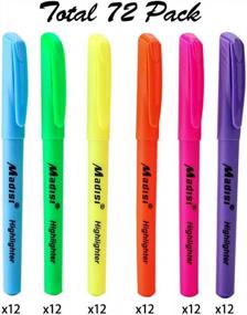 img 3 attached to Bulk Pack Of 72 Madisi Chisel Tip Highlighters In Assorted Colors