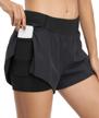 kimmery women elastic waist workout shorts with liner yoga shorts with pocket sizes xs-3xl logo