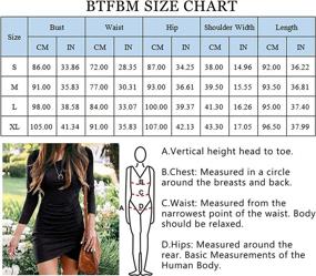 img 1 attached to 👗 Elevate Your Style with BTFBM Elegant Bodycon Drawstring Dresses - A Fashionable Women's Clothing Choice