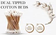 organic aejesop cotton swabs with natural white cotton & brown wooden sticks - pack of 100 logo