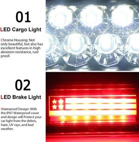 img 2 attached to Tresound 3Rd Third Brake Cargo Light For 2009-2017 Dodge Ram 1500 2500 3500 LED High Mount Stop Light (Clear Lens)