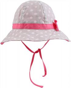 img 3 attached to Protect Your Little Princess From The Sun With Stylish Baby Girl Sun Hat With Bowknot Bucket Hats!