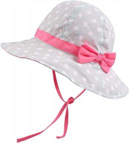 img 4 attached to Protect Your Little Princess From The Sun With Stylish Baby Girl Sun Hat With Bowknot Bucket Hats!