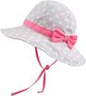 protect your little princess from the sun with stylish baby girl sun hat with bowknot bucket hats! logo