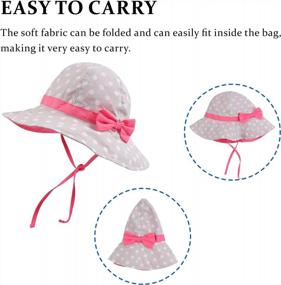 img 1 attached to Protect Your Little Princess From The Sun With Stylish Baby Girl Sun Hat With Bowknot Bucket Hats!