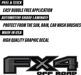 img 3 attached to 🚀 Enhance Your Ford F 150 Off-Road Look with TIRESFX FX4 Decal Replacement Sticker: Super Duty Emblem for 4x4 Truck Bedside