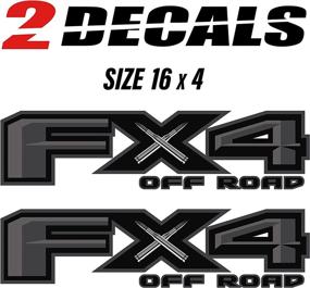 img 2 attached to 🚀 Enhance Your Ford F 150 Off-Road Look with TIRESFX FX4 Decal Replacement Sticker: Super Duty Emblem for 4x4 Truck Bedside