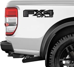 img 1 attached to 🚀 Enhance Your Ford F 150 Off-Road Look with TIRESFX FX4 Decal Replacement Sticker: Super Duty Emblem for 4x4 Truck Bedside