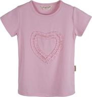 ipuang girls heart shaped sleeve t shirt girls' clothing ~ tops, tees & blouses logo