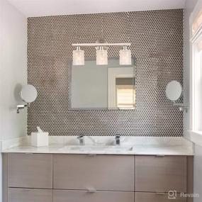 img 3 attached to Светильник для ванной комнаты Vanity Lighting Brushed Bathroom AL9082 W3