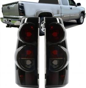 img 4 attached to Upgrade Your Chevy Silverado/GMC Sierra With HECASA Smoke Lens Taillight Pair: Fits 1999-2006 Models