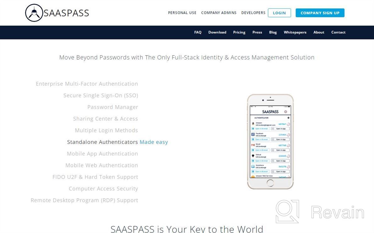 img 1 attached to SAASPASS review by Scott King