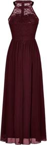 img 2 attached to Wedtrend Chiffon Bridesmaid Cocktail WT0201BurgundyM Women's Clothing ~ Dresses