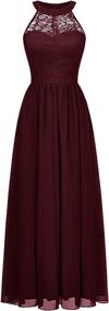 img 4 attached to Wedtrend Chiffon Bridesmaid Cocktail WT0201BurgundyM Women's Clothing ~ Dresses