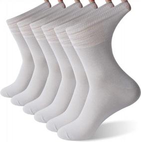 img 4 attached to Sunew Unisex Bamboo Diabetic Socks: Comfort & Moisture Wicking For All-Day Relief