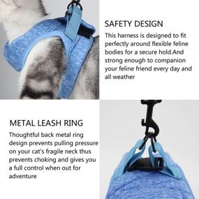 img 1 attached to 🐱 Explore the Diizeco Soft Cat Harness and Leash Set - Adjustable, Escape Proof, and Comfortable Kitten Vest for Safe and Enjoyable Outdoor Walks!