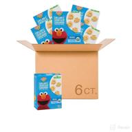 earth's best organic sesame street toddler crunchin' crackers, original flavor, 5.3 oz box (6-pack) логотип