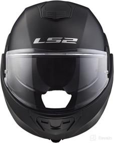 img 1 attached to 👑 LS2 Helmets Valiant Flip-Up Helmet - Stylish Unisex-Adult Valiant Helmet (Matt Black, Small)