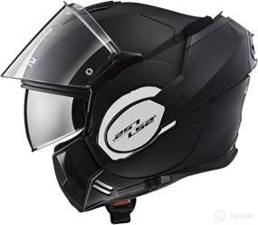 img 2 attached to 👑 LS2 Helmets Valiant Flip-Up Helmet - Stylish Unisex-Adult Valiant Helmet (Matt Black, Small)