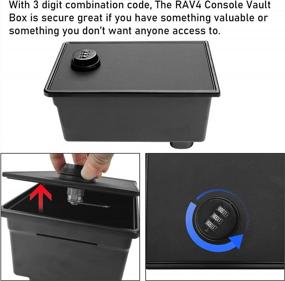 img 2 attached to Jaronx Console Vault Box For Toyota RAV4 2019-2023: Center Console Lock Box For Secure Storage, Organizer, And Security, Compatible With RAV4 Models From 2020-2023