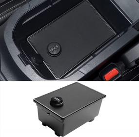 img 4 attached to Jaronx Console Vault Box For Toyota RAV4 2019-2023: Center Console Lock Box For Secure Storage, Organizer, And Security, Compatible With RAV4 Models From 2020-2023