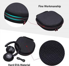 img 2 attached to XANAD Hard Case For Anker Soundcore Life Q20 / Q45 / Q30 / Q35 Hybrid Active Noise Cancelling Headphones - Carrying Organizer Storage Bag