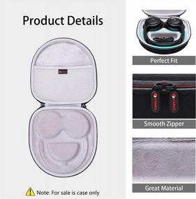 img 3 attached to XANAD Hard Case For Anker Soundcore Life Q20 / Q45 / Q30 / Q35 Hybrid Active Noise Cancelling Headphones - Carrying Organizer Storage Bag