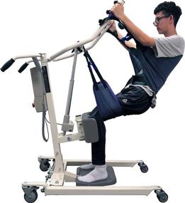 img 3 attached to Tuffcare Electric Stand Up Patient Lift With Rhino Lift And 360 Lb. Capacity - Includes Standing Sling And Buttock Strap