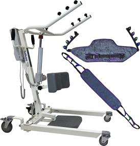 img 4 attached to Tuffcare Electric Stand Up Patient Lift With Rhino Lift And 360 Lb. Capacity - Includes Standing Sling And Buttock Strap