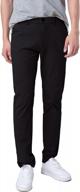 men's slim-fit khaki chino pants by plaid&plain - stylish tapered trousers logo