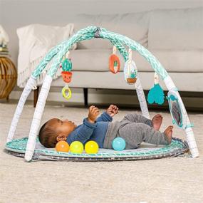 img 1 attached to Infantino 4-in-1 Jumbo Activity Gym & Ball Pit - Sensory Exploration and Motor Skill Development for Newborns, Babies, and Toddlers