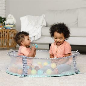 img 2 attached to Infantino 4-in-1 Jumbo Activity Gym & Ball Pit - Sensory Exploration and Motor Skill Development for Newborns, Babies, and Toddlers