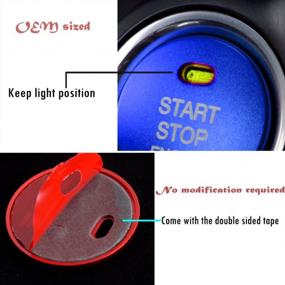img 2 attached to Enhanced Mazda Keyless Push Start Button And Surrounding Decoration Ring For 3, 6, Axela, ATENZA, CX-3, CX-5, CX-9, And MX-5 - Blue Slim Aluminum Design