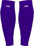 pair of men's and boys' nxtrnd football calf sleeves for enhanced performance logo