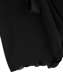img 1 attached to Сохраняйте прохладу и комфорт: женские черные летние шорты MakeMeChic с эластичной талией и зубчатым низом