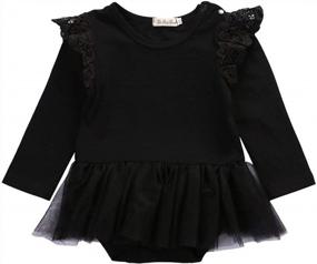 img 1 attached to Lovely Lace Romper Dress For Baby Girls: The Perfect Outfit!